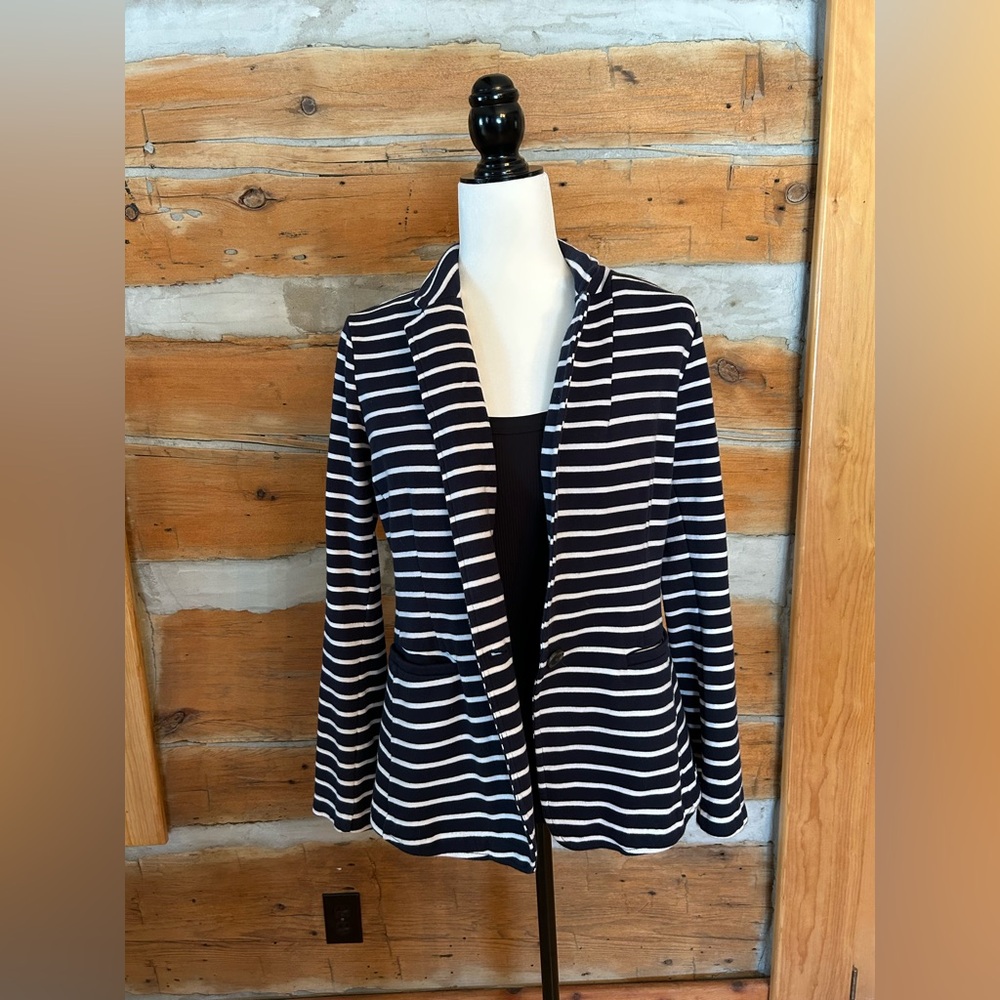 Soft Striped Nautical Blazer